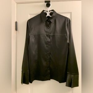 Black Satin Women's Jacket